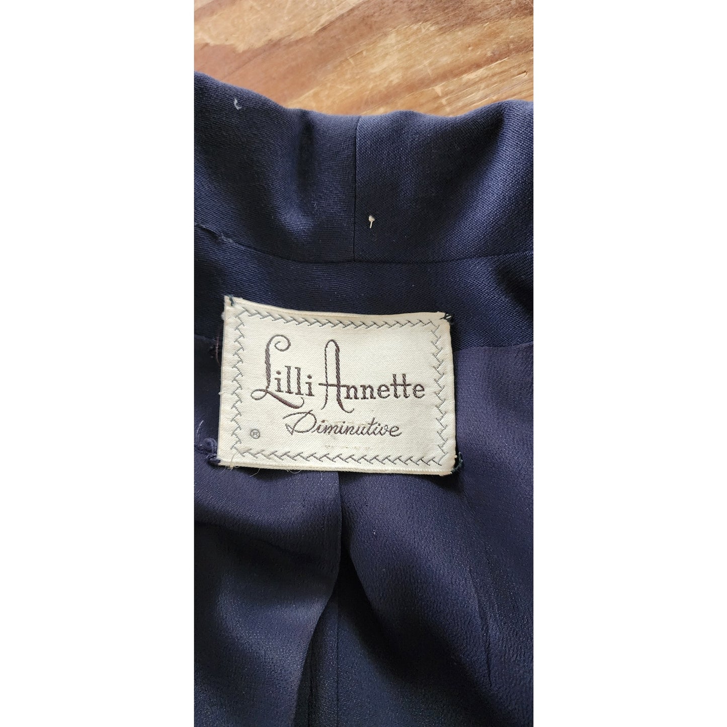 1940s Navy Blue Blazer Lilli Annette Petite
