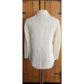 'S MAX MARA Double-breasted Pea Jacket in White Linen Blend
