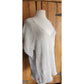 Eileen Fisher V Neck Knit Top Dolman Sleeves Bone XL NWT