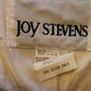 Vintage 80s White Party Dress Strapless Sequins Peplum Joy Stevens
