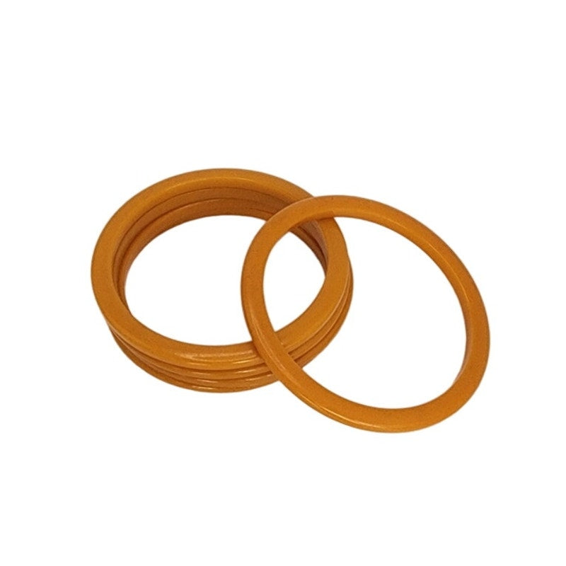 Vintage Bakelite Bracelets Butterscotch Spacer Bangles Set of 5