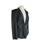 Vintage 2000s  Y2K Armani Blazer Gray Herrinbone Wool Fitted Jacket Buckle Closure
