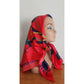 Vintage 90s Chanel Signature "Coco Portrait with Jewelry" Silk Scarf