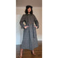Vintage 1980s Gray Coat Tweed Wool Belted, Long by Huntleigh / Medium