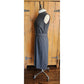 Vintage 60s Gray Wool Day Dress Belted Sleeveless Stephan Casuals