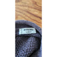 Vintage 1990s Rykiel Homme Mens Sweater Purple Sheer Mesh Open Weave Mock Neck Knit Oversized
