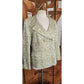 Vintage 1980s ESCADA COUTURE Blazer Green Leaf Print Jacket Double Breasted 40