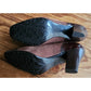 Vintage 1930s Style Brown Suede Shoes Lace Up Oxford Heels Anne Klein 6.5