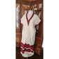 Vintage Handmade Ethiopian Eritrean Habesha Dress + Scarf Traditional Folk Ethnic Costume