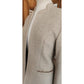 Vintage 1970s Bally Blazer Beige Wool Band Collar Jacket Medium