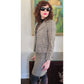 Vintage 90s Brooks Brothers Skirt Suit Moon Wool Houndstooth Black White