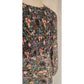 Vintage 70s Floral Print Boho Dress Long Sleeves Leslie J / M