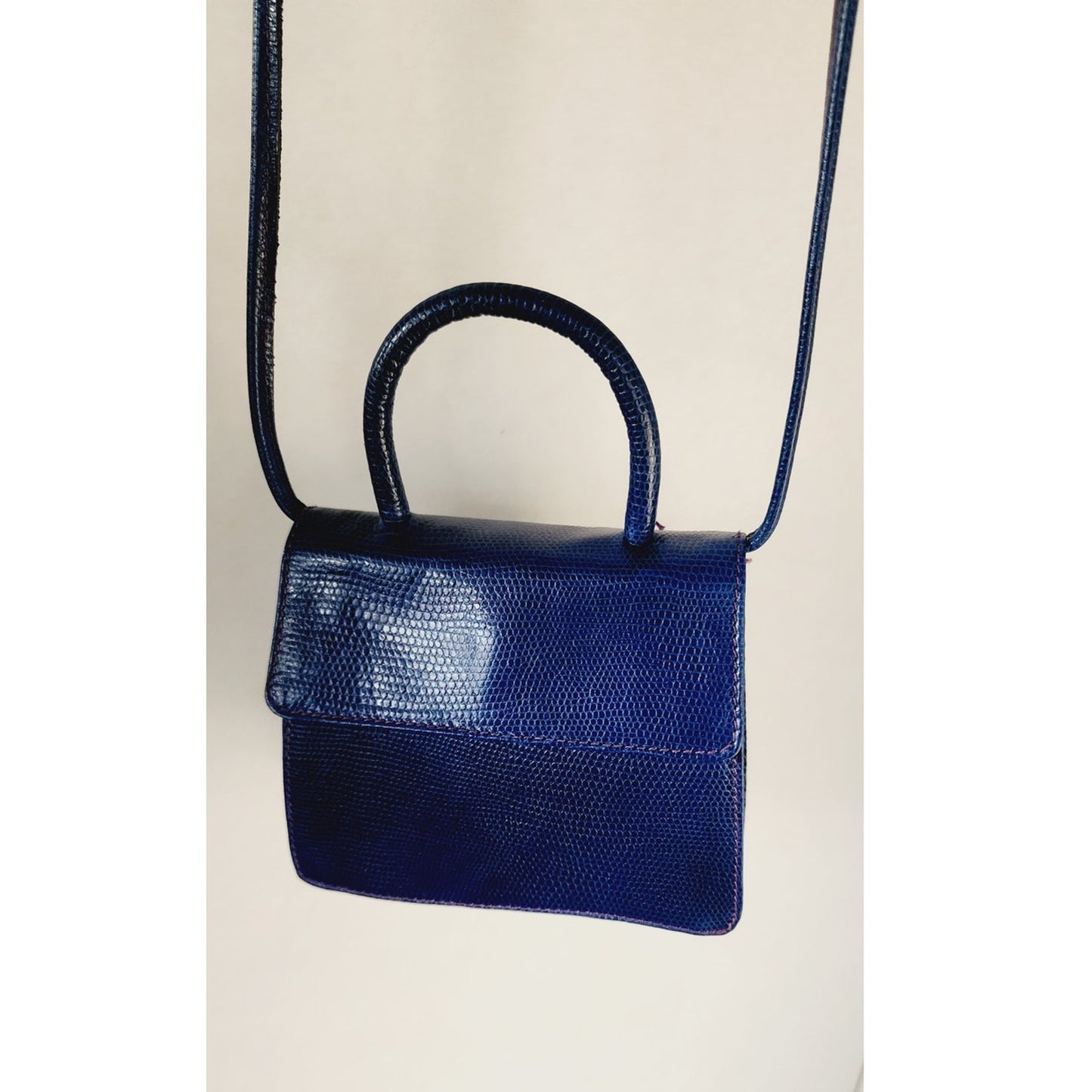 Vintage 90s Navy Blue Mini Purse Cross Shoulder Bag Clueless Bloomingdales