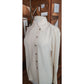 Vintage 1980s Karl Lagerfeld Blouse Cream Silk Shirt Asymmetric Button Down S