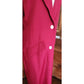 Vintage 90s Burgundy Red Spring Coat Rayon with White Buttons / M