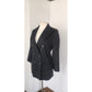 Vintage 1990s Black Blazer Antonio Baldan Double Breasted