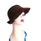 Vintage 30s Brown Fedora Hat Ferle Heller Paris New York