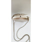 Vintage Neiman Marcus Bag Minaudiere Silver Clamshell Vanity Purse