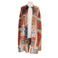 Vintage 1960s Velvet Cape Printed Tapestry Cloak Patchwork Carpet Design