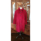 Vintage 1960s Loden Plankl Red Wool Coat Austrian Trachten Alpine Silver Fish Pin