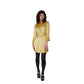 Vintage 60s Gold Mini Dress w/Belt Doreen Lok / S