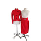 Vintage 1980s GUY LAROCHE Skirt Suit Red Wool DOCUMENTED 1989 / M