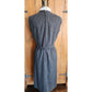 Vintage 60s Gray Wool Day Dress Belted Sleeveless Stephan Casuals