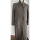 Vintage 80s Coat Gray Wool tweed Double Breasted Harve Benard