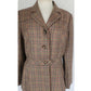 Vintage 1970s Bill Blass Wool Blazer Houndstooth Wool Jacket Neiman Marcus / L