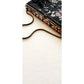 Vintage 1950s Beaded Hand Bag Black Floral Pattern Made in France