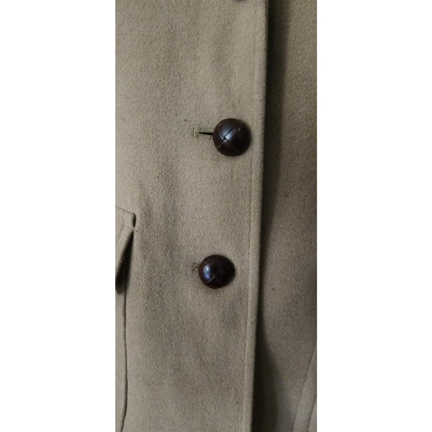 Vintage 1990s Lauren Ralph Lauren Camel Wool Blazer Beige Riding Jacket Saipan 8P