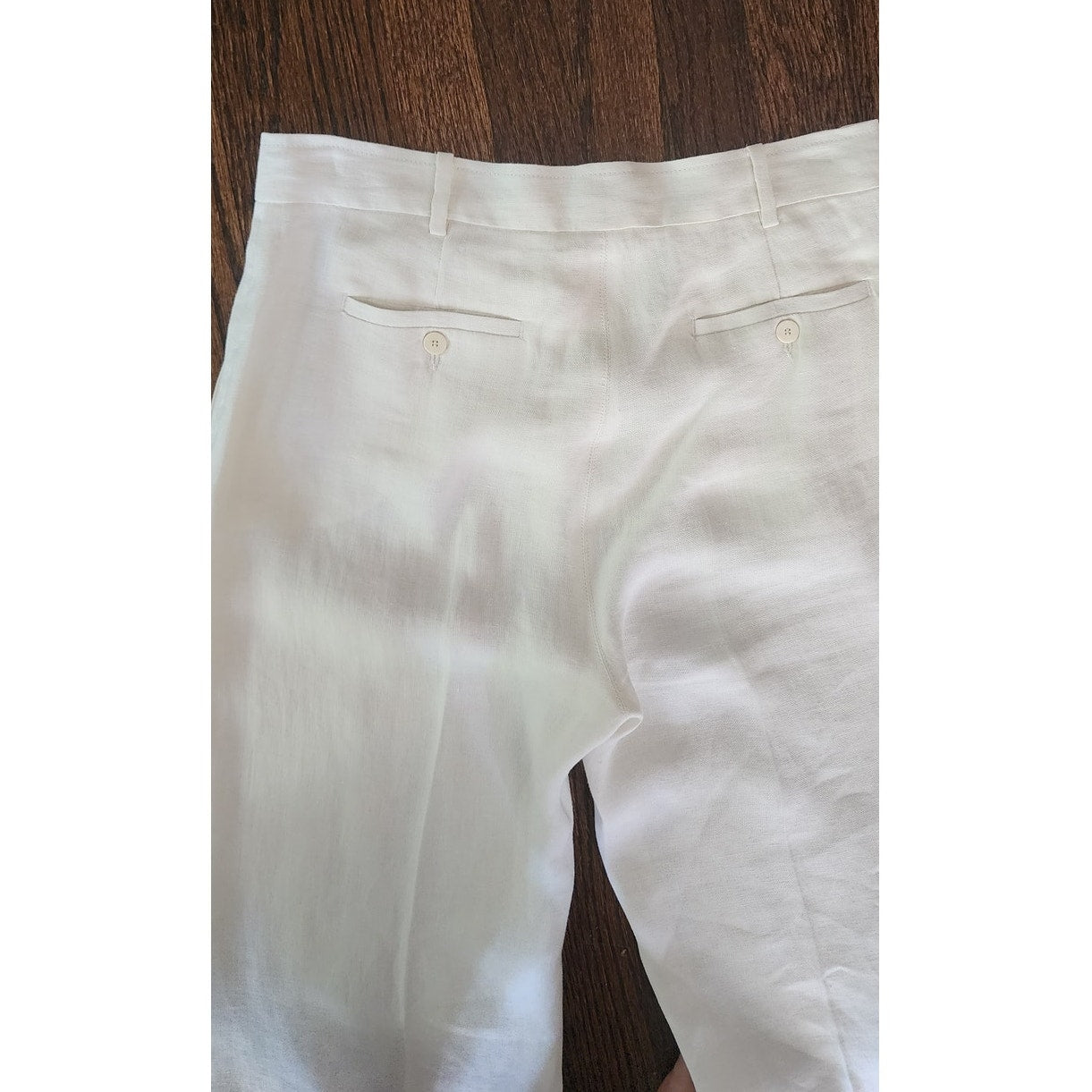 Vintage 2000s Max Mara Weekend Linen Pants White Trousers / Medium