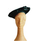 Vintage 40s Hat Green Felt Beret Tilt Style Marshall Fields
