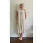 Vintage Edwardian Nightgown Chemise Slip Dress Dress Cream Crochet Lace / M