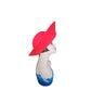 Vintage 1980s Statement Hat Red Wool High Wide Breton Upturned Brim Adolfo II