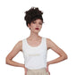 Vintage 1990s Sonia Rykiel Velour Top White Gold Tank Shell Embroidered  CROISIERE Cruise
