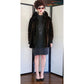 70s Brown Mink Fur Jacket w/Black Suede Panels Lacritz & Picus