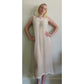 Vintage Edwardian Nightgown Chemise Slip Dress Dress Cream Crochet Lace / M
