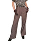 Vintage 1990s Sonia Rykiel Pants Brown Wool Tweed Flares Trousers Slacks Size 42