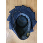 Vintage 1930s Tilt Hat Austelle Navy Blue Structured Saucer Modernist Sculpted