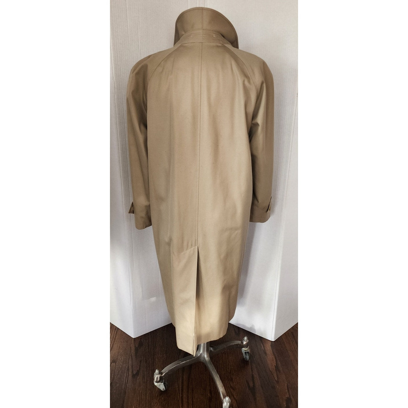 Vintage 80s Burberrys Trench Coat Beige Mens Medium