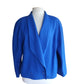 Vintage 1980s Blue Wool Blazer Louis Feraud