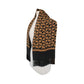 Vintage 1990s DKNY Scarf Black Gold Paisley Print Silk Oblong Fringe Donna Karan