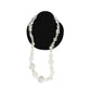 Vintage 80s Chunky Necklace Clear Lucite Beads