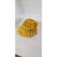 Vintage 1960s Yellow Hat Sally Victor Fuzzy Wool Mod