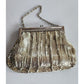 Vintage 50s Bag Silver Mesh Party Purse Whiting Davis