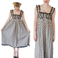 Vintage 70s Maxi Dress Mr Mort Stan Herman Checked Print