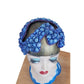 Vintage 1950s Bes-Ben Hat Blue Moonstone Fascinator Juliet Style
