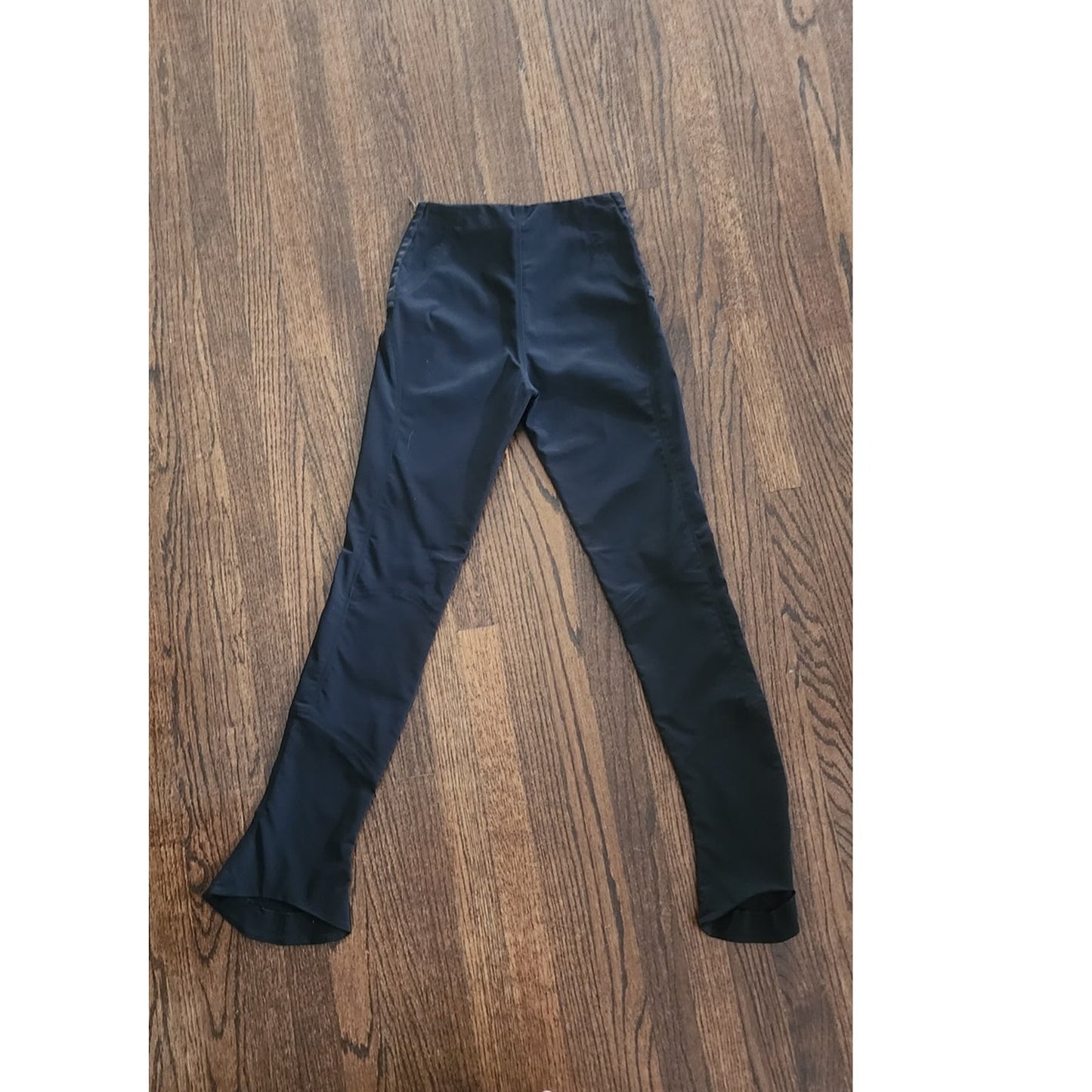 Vintage Y2K TOM FORD GUCCI Pants Black Stretch Flared Leg Side Zippers Low Rise