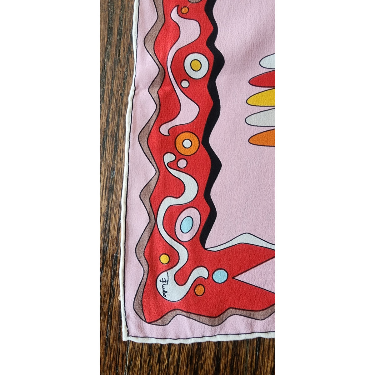 Vintage 1990s Pucci Scarf Silk Psychedelic Eye Print Occhi Oblong Boho